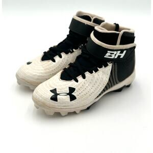 Under Armour Bryce Harper baseball cleats youth size 3 Black white